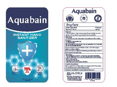 Label (Eti Fron Alcohol Gel Aquabain 130ml)